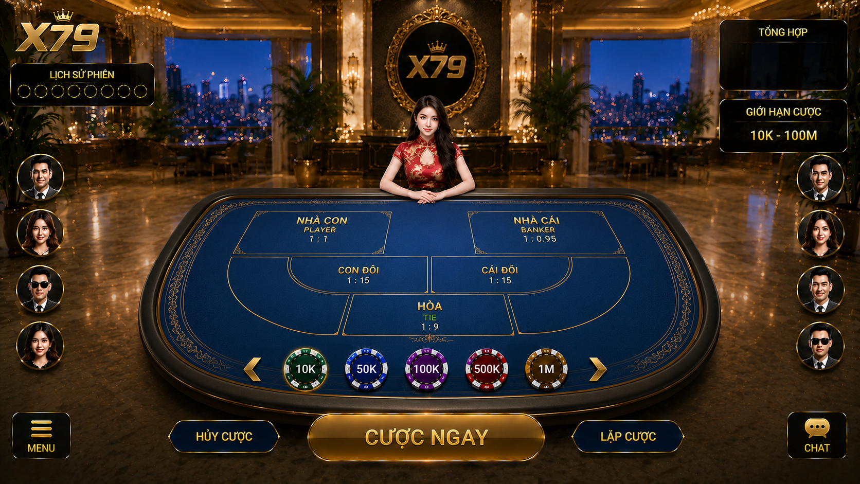 Bàn Baccarat X79